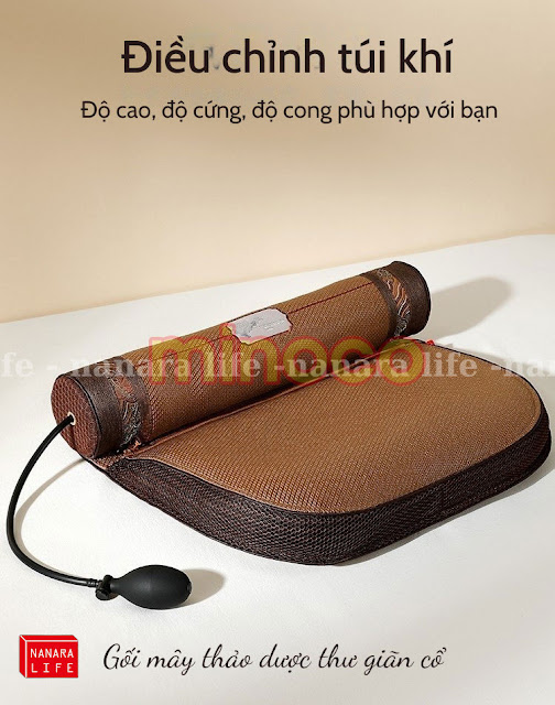 Gối Mây Thảo Dược Ngải Cứu Nanara Life Nhật Bản 14 goi may thao duoc 5
