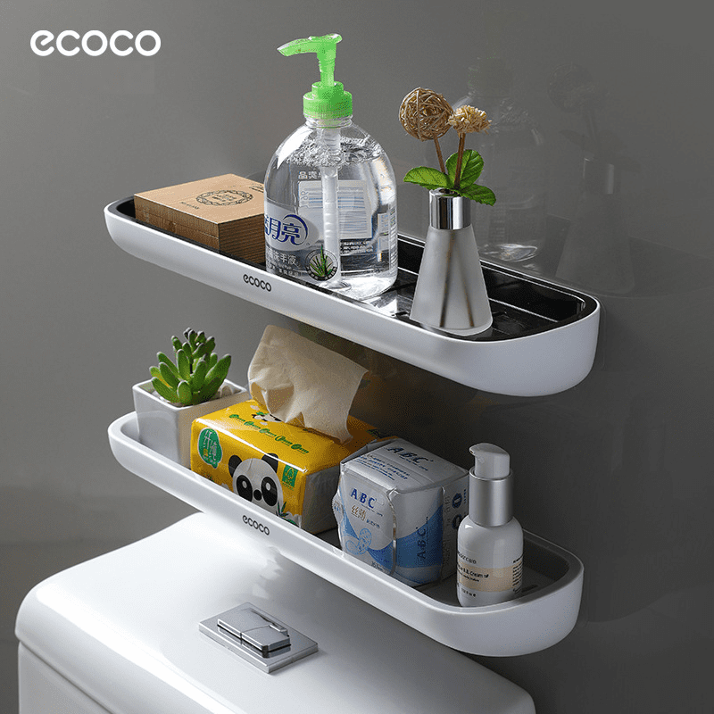{Cao Cấp} Kệ Nhà Tắm Ecoco Nhựa ABS Cao Cấp Siêu Bền, Dán Tường Siêu Chắc Không Cần Khoan Tường, Chống Thấm Nước Tuyệt Đối, Dễ Dàng Vệ sinh, Nhựa ABS Chắc Chắn, Quà Tặng Gia Đình Nhà Mới, Khách Sạn, Nhà Hàng, Được Nhiều Khách Hàng Lựa Chọn, Mẫu Mới 2026 22 ke dai nha tam ecoco 4