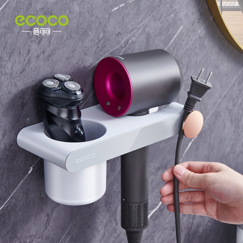 Kệ Để Máy Sấy Tóc Dán Tường Ecoco E2208 Cao Cấp Siêu Bền Tiện Lợi 14 ke may say toc ecoco 3