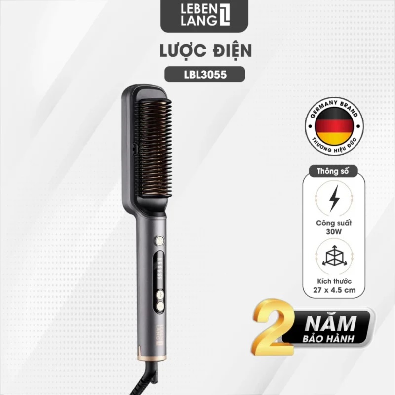 Lược Điện Chải Tóc Tạo Kiểu Tóc Lebenlang LBL3055 inon Âm Chống Xơ Rối 8 luoc dien lebenlang 1
