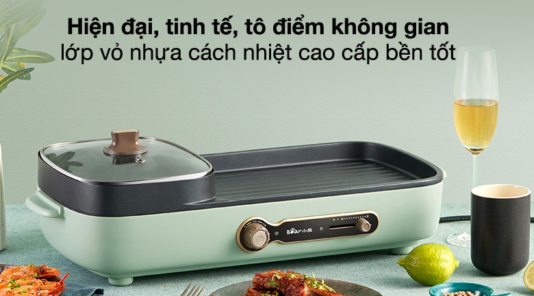 Bếp Nướng Và Lẩu Đa Năng Bear DKL-C15G1 2 Ngăn 3 Lít 18 bep lau nuong da nang bear 5