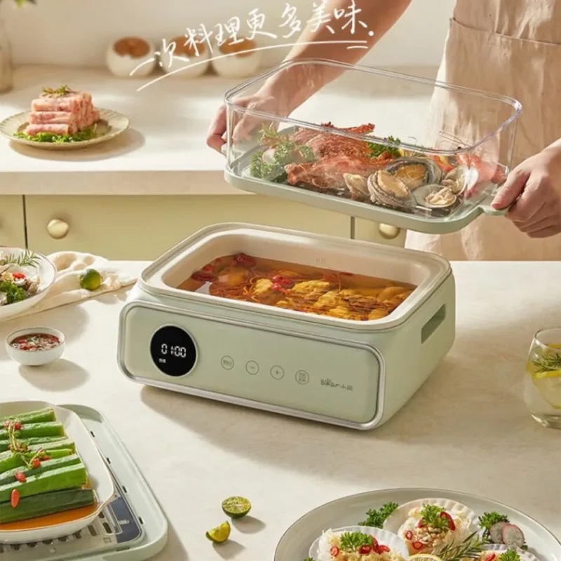 Nồi Hấp Kiêm Nồi Lẩu Điện Đa Năng BEAR DZG-P20W6 Dung Tích 15,5L 9 noi lau hap dien bear 1