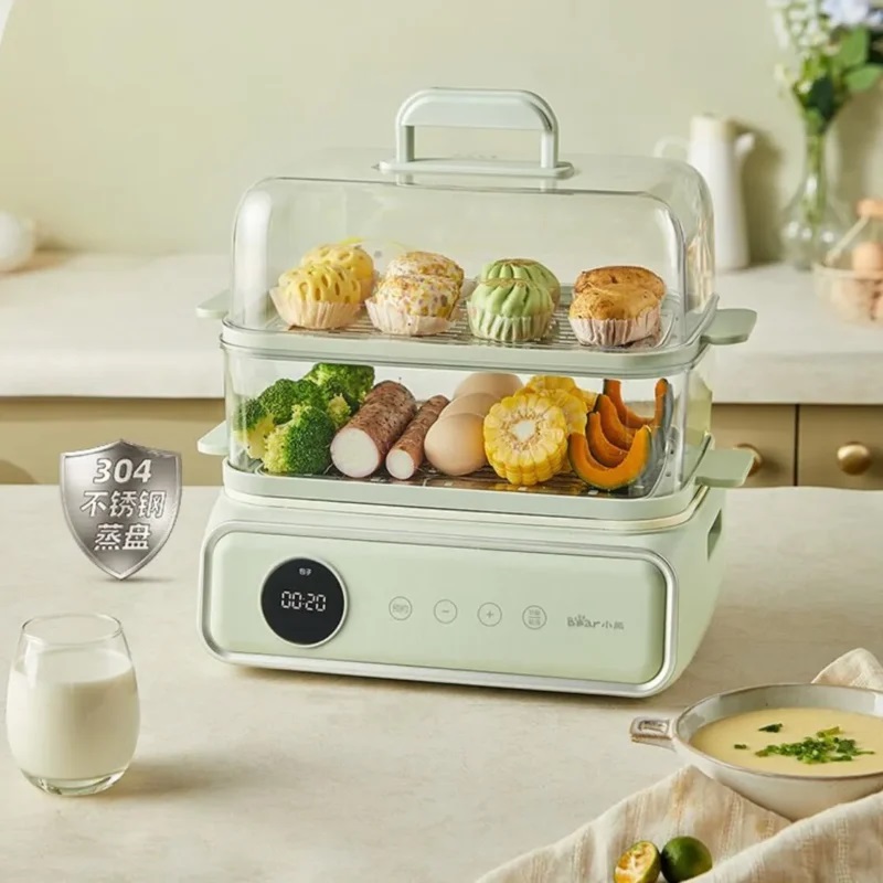 Nồi Hấp Kiêm Nồi Lẩu Điện Đa Năng BEAR DZG-P20W6 Dung Tích 15,5L 8 noi lau hap dien bear 2