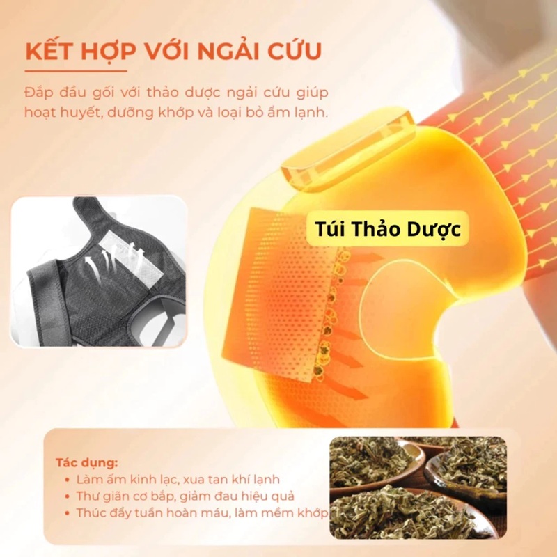 {Cao Cấp} Máy Massage Đầu Gối Đai Đeo Mát Xa Ngải Cứu Làm Nóng, Làm Nóng Nhanh Hỗ Trợ Giảm Đau Nhức Gối, Bả Vai, Cánh Tay, Quà Tặng Ông Bà Bố Mẹ Người Thân, Được Nhiều Khách Hàng Lựa Chọn, Xuất Xứ Nhật Bản, Mẫu Mới 2026. 29 may massage dau goi 21