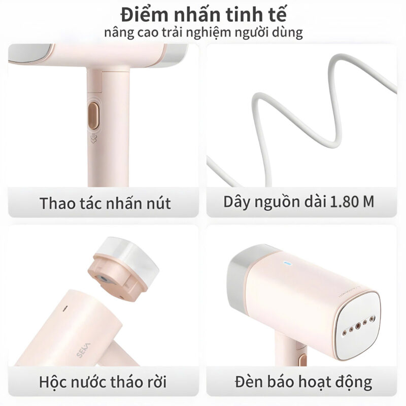 Các Chi Tiết Bàn Là Hơi Nước Cầm Tay SEKA SK-547