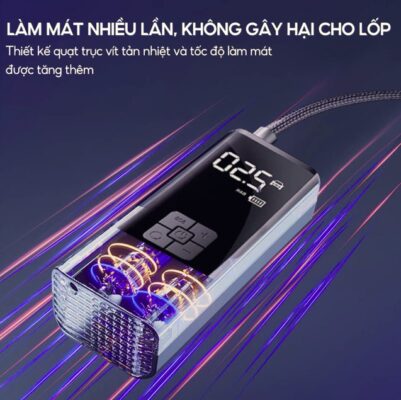 Máy Bơm Lốp Ô Tô, Xe Máy Đa Năng - Tự Động Ngắt Khi Đủ Áp Suất 3 may bom lop o to 4